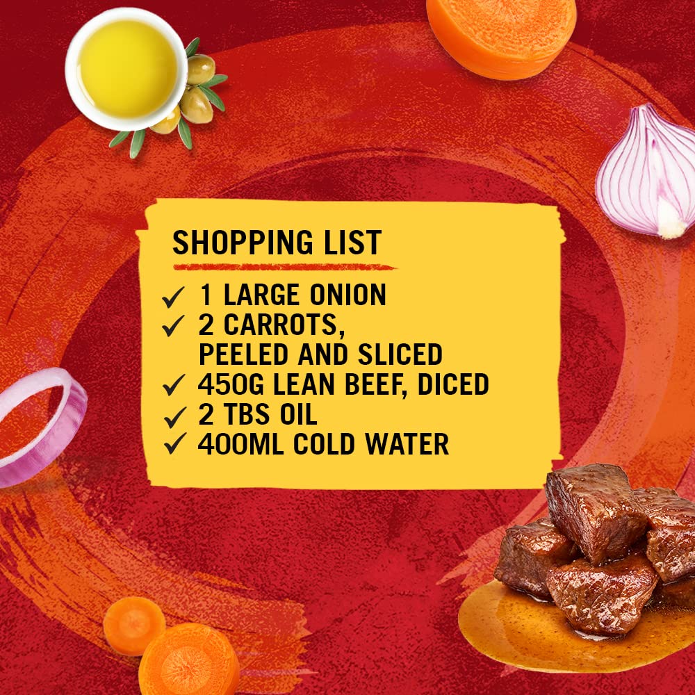 Schwartz Beef Casserole Recipe Mix - 38g Pack of 12 | Vegan Friendly | Free from MSG & Artificial Colours 3