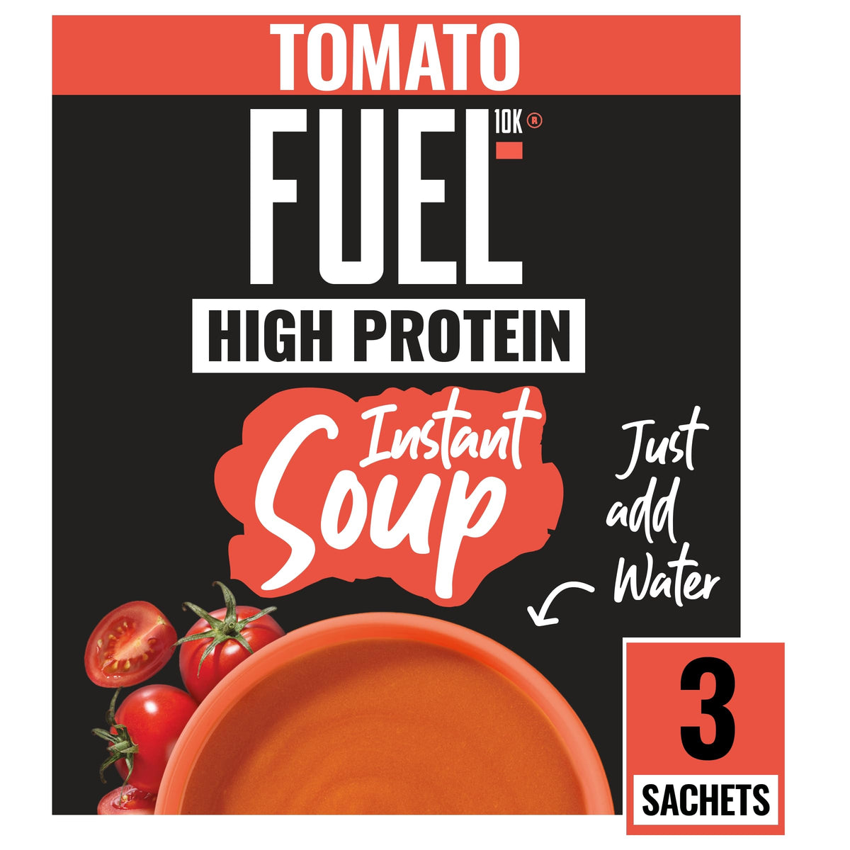 FUEL10K High Protein Tomato Instant Cup Soup - 27 Sachets 5