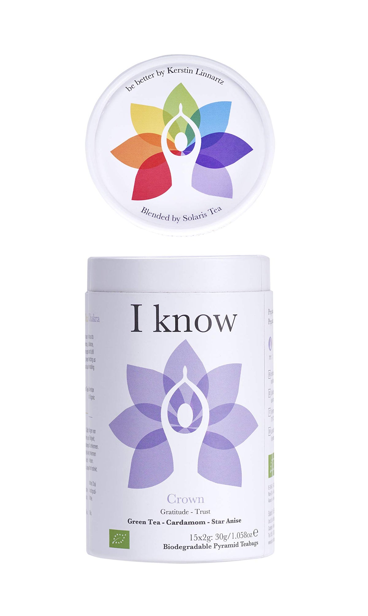 Solaris Tea 'I Know' Crown Chakra Herbal Tea - Organic, Vegan, Promotes Relaxation | 30g 12