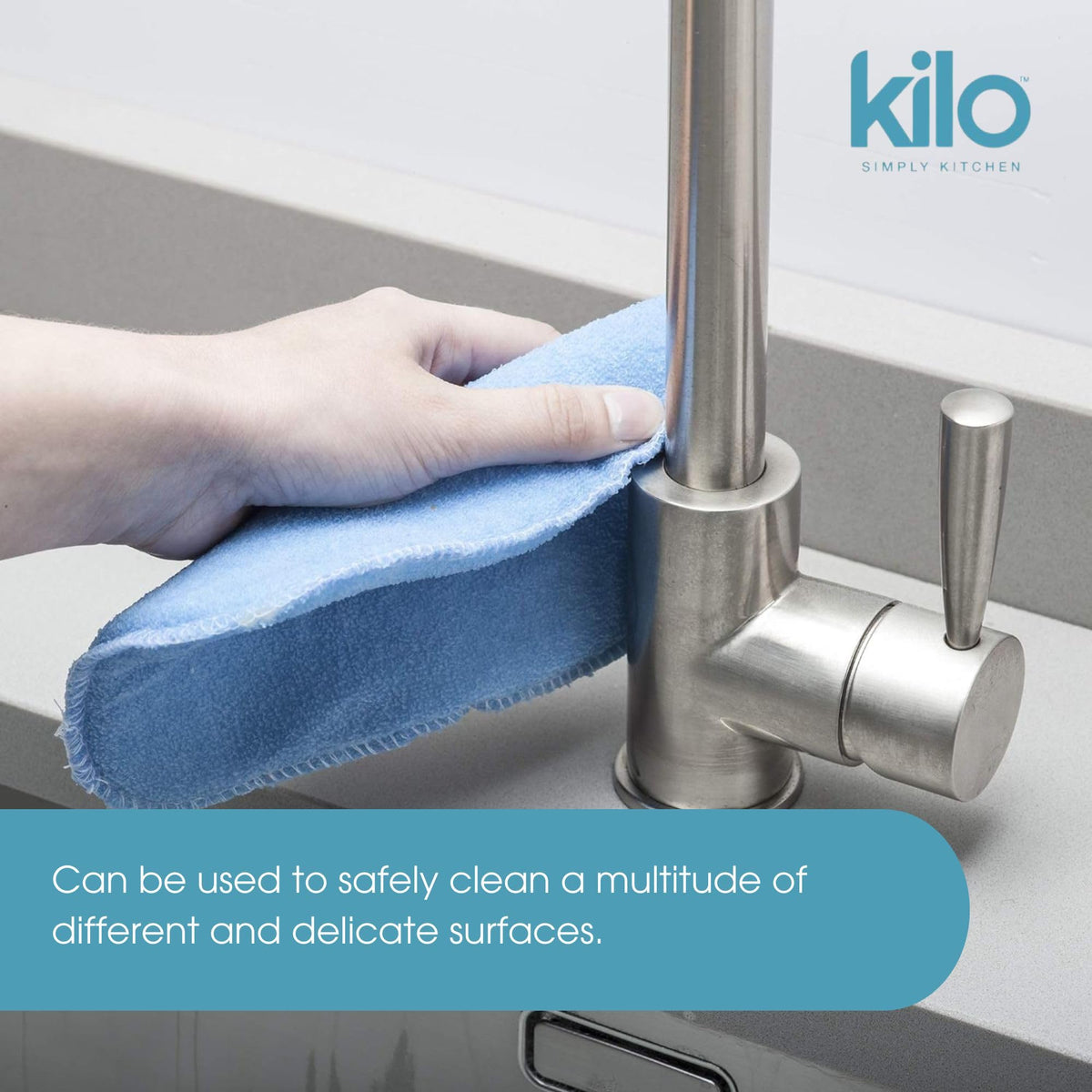 Kilo Scrubby Non-Scratch Scourer Sponge - Set of 3 | 17x13cm | Multi-Purpose 6