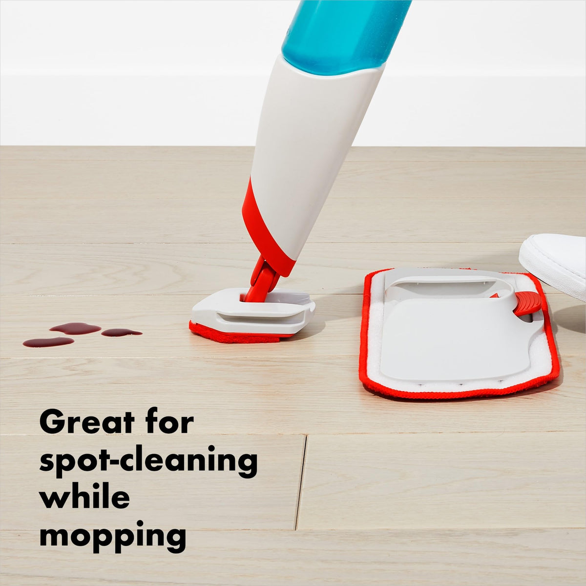 OXO Good Grips Spray Mop Scrubber Refill - Pack of 2 | Textured for Spot Cleaning