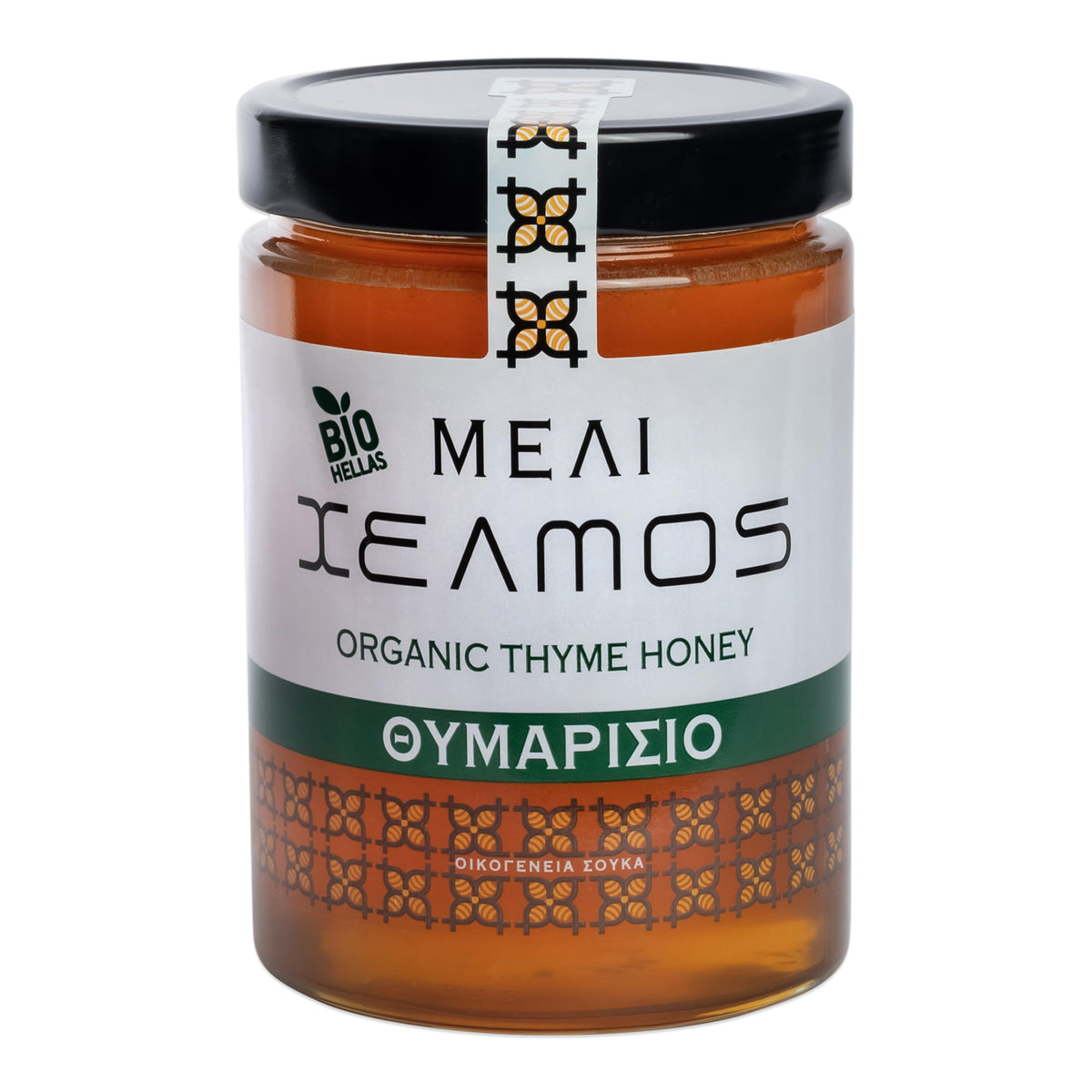 Helmos Organic Thyme Honey - 800g | Greek Thyme Honey | Rich Aroma & Taste