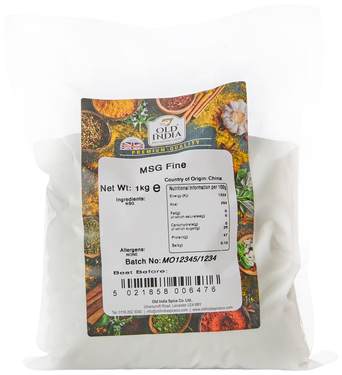 Old India MSG Seasoning - 1kg 1