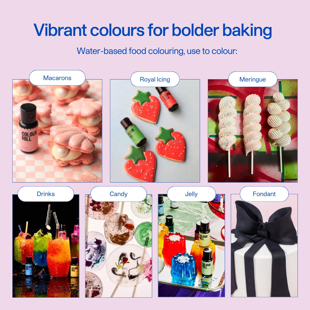 Colour Mill Aqua Blend Food Colouring - Candy | Water-Based Liquid | 20ml 7