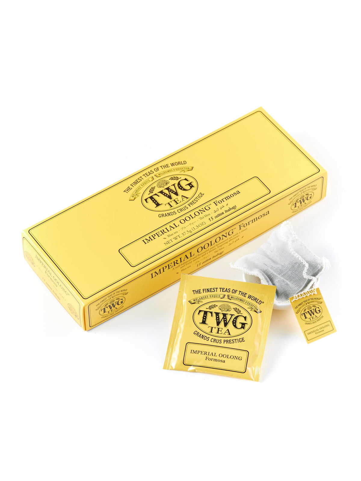 TWG Tea Imperial Oolong - Single Estate Oolong Tea | 15 Hand Sewn Cotton Teabags