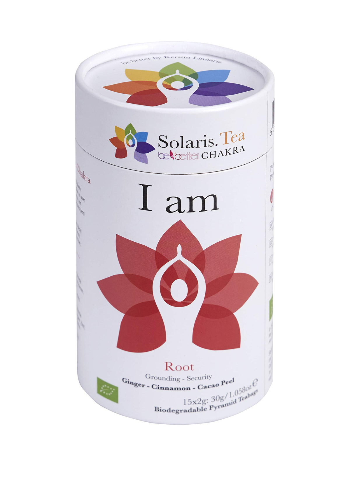 Solaris Tea 'I am' Root Chakra Herbal Tea - Grounding Spice Blend | 15 Biodegradable Teabags