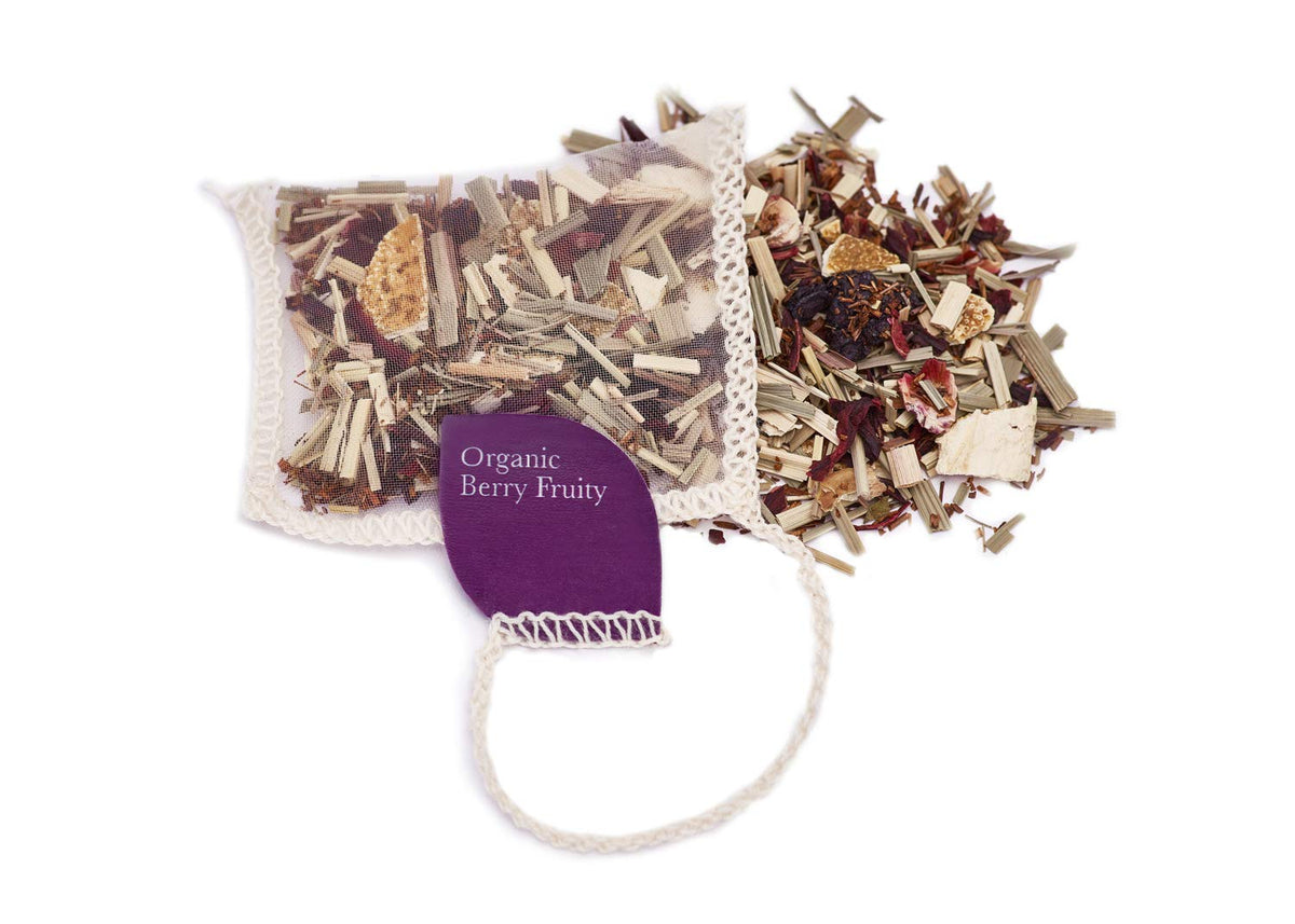 Solaris Tea Organic Berry Fruity Tea - Caffeine Free, Antioxidant Rich | 40 Count Teabags