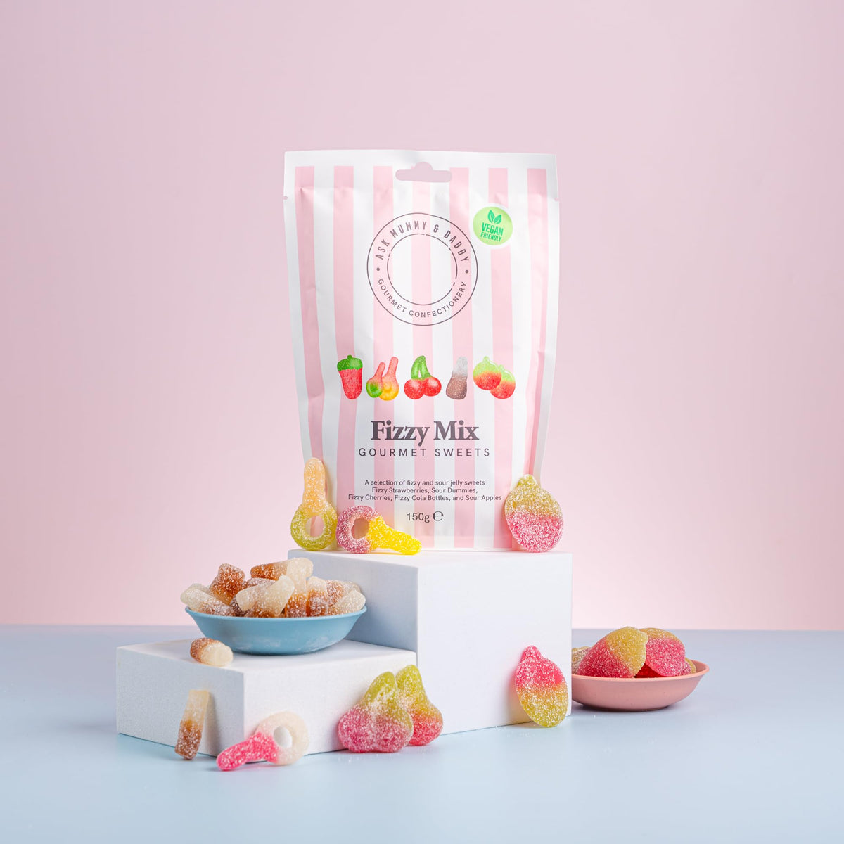 Ask Mummy & Daddy Fizzy Mix Share Bag - 150g 2