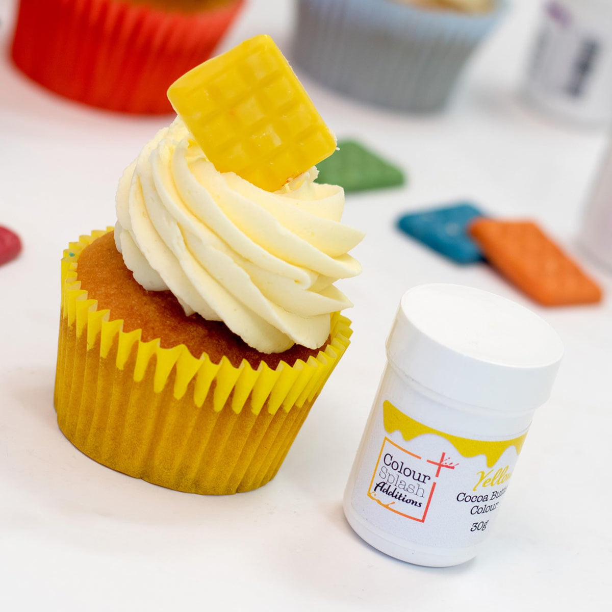 Colour Splash Yellow Cocoa Butter - 30g | Edible Chocolate Paint 3