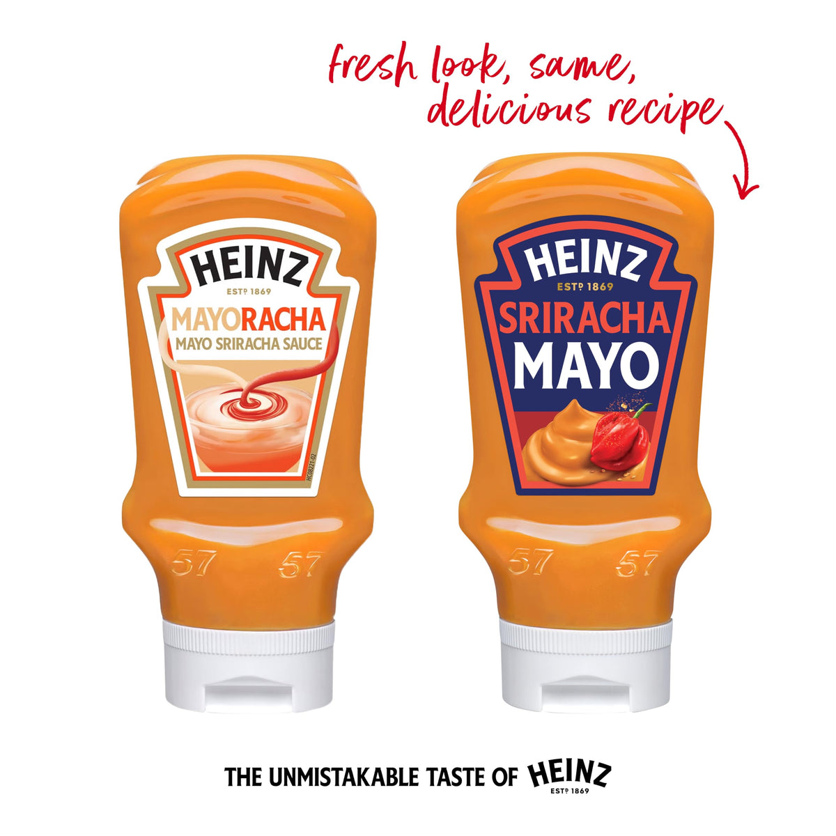 Heinz Sriracha Mayonnaise - Vegan & Vegetarian | Gluten-Free | 400g (Pack of 2)