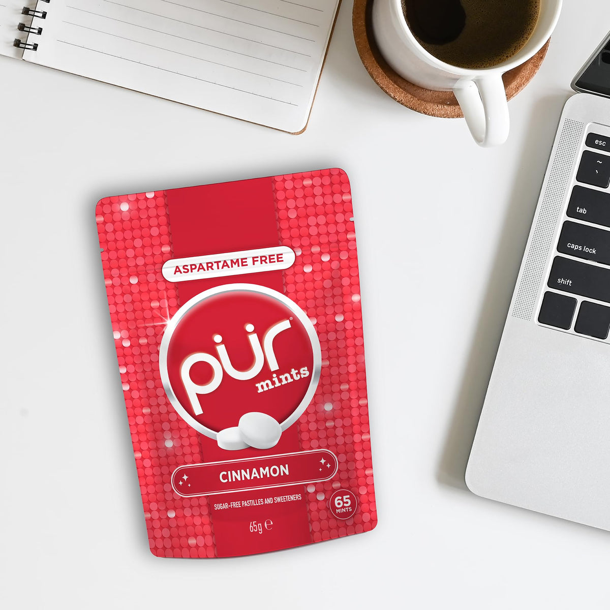 PUR Mints Cinnamon Sugar Free Breath Mints - 65 Count Pouch, Xylitol Sweetened 5