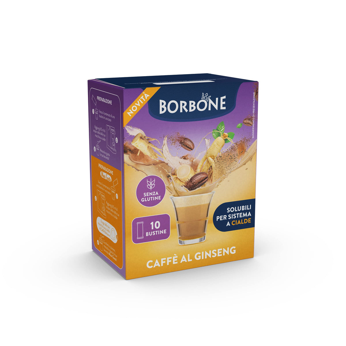 Caffè Borbone Ginseng Coffee Sticks - 80 Individual Sticks | Instant Drink | Made in Italy 9