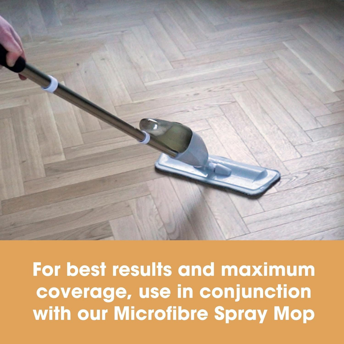 Furniture Clinic Wood Floor Cleaner - Concentrated Formula | 500ml Bottle Makes 5 Litres | Orange Scent 7
