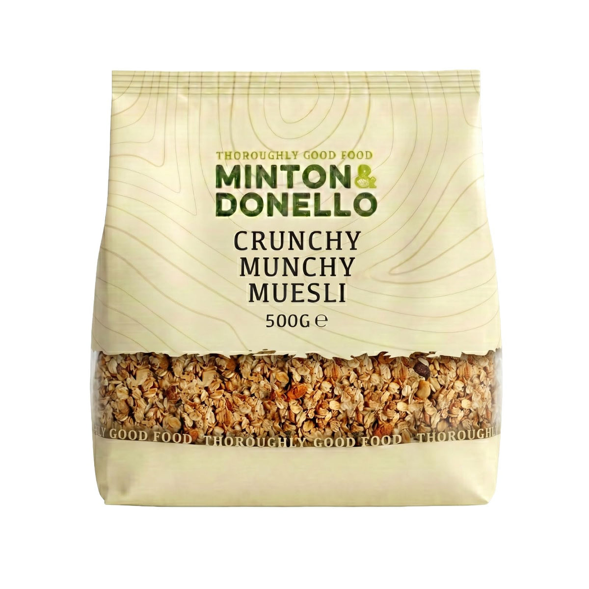 Minton & Donello Crunchy Munchy Muesli - High Fibre, Oats Raisins Nuts & Seeds | 500g 1