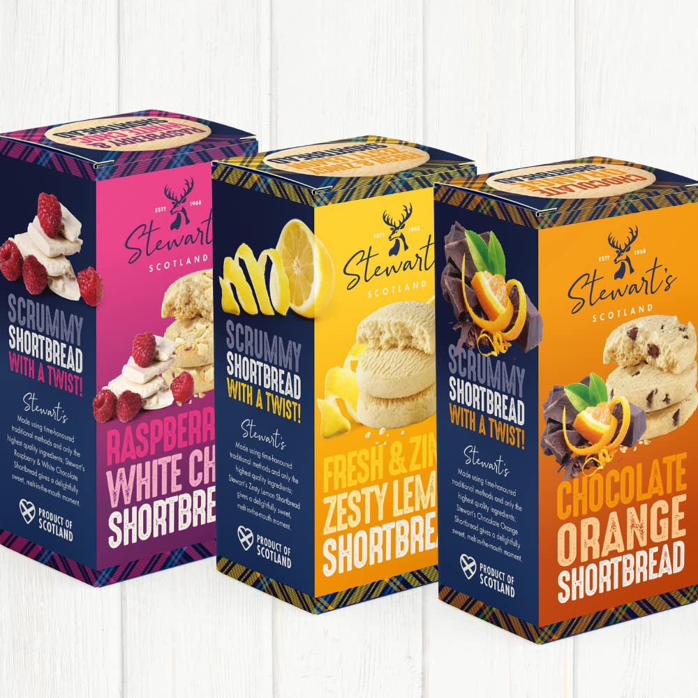 Stewart's Signature Refreshing Collection Shortbread - 3 Flavors | 480g | 2023 Release