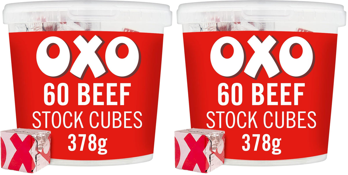 OXO Beef Stock Cubes - Rich Beef Flavour, 60 Cubes (756g)