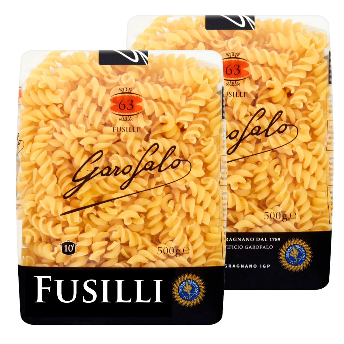 Garofalo Fusilli Dry Pasta - 1kg (Pack of 2) | Premium Italian Pasta | Durum Wheat Semolina