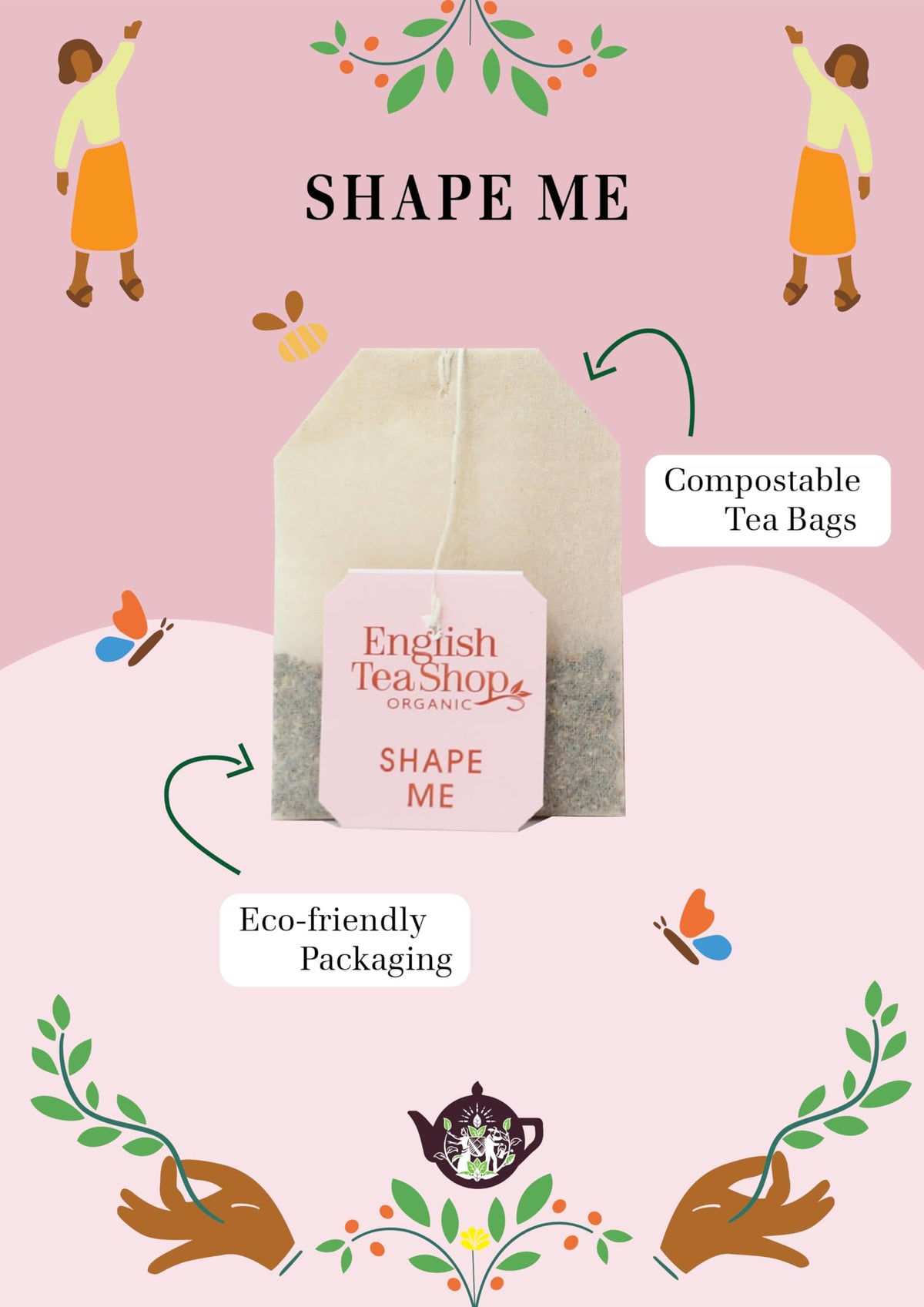 English Tea Shop Shape Me Black Tea - 20 Tea Bag Sachets, 40g 2