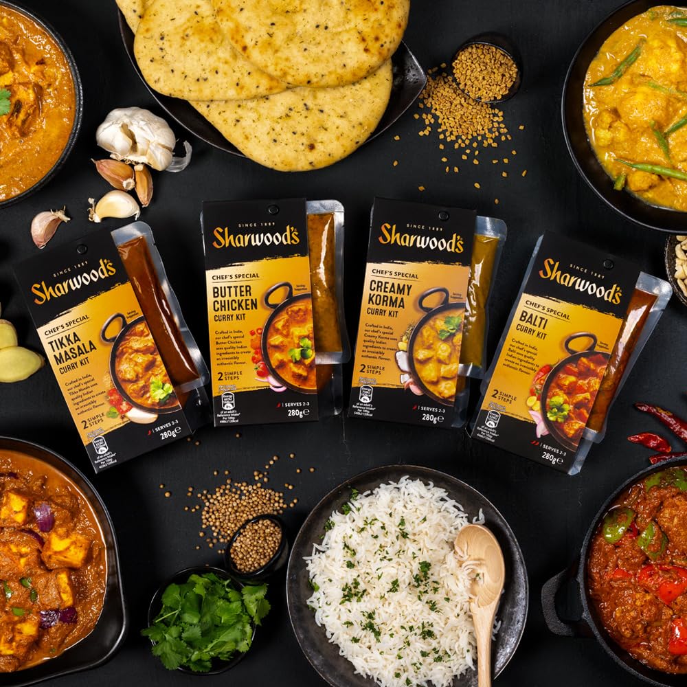 Sharwood's Chef's Special Balti Curry Kit - Authentic Indian Flavours | 5 x 280g Packs 7