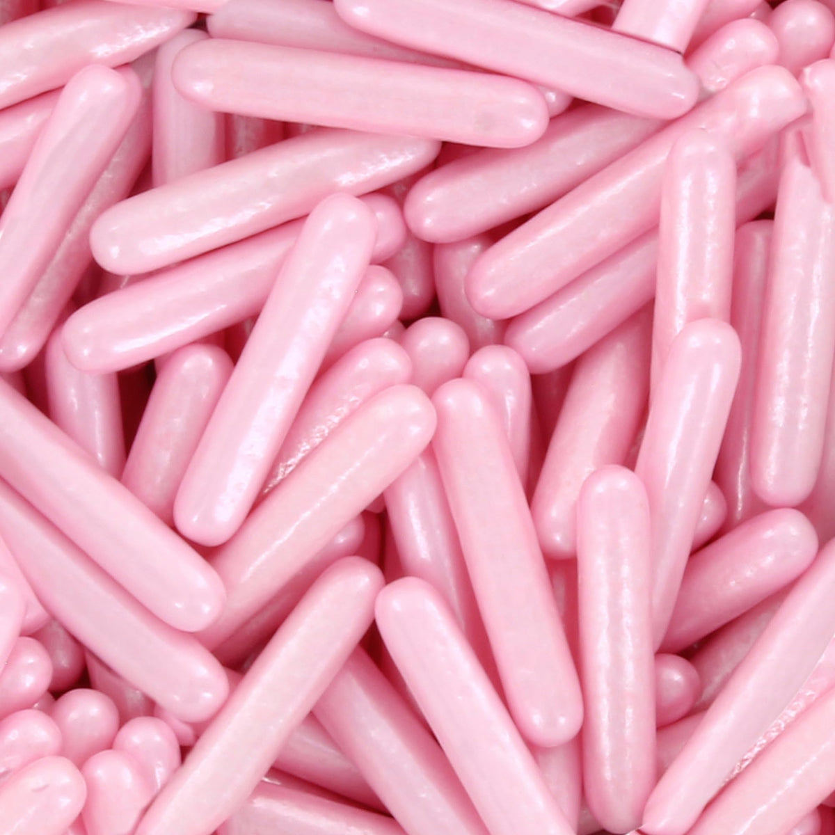 Culpitt Select Pink Sugar Rods - Edible Cake Decorations | 500g Pouch | 22mm Size