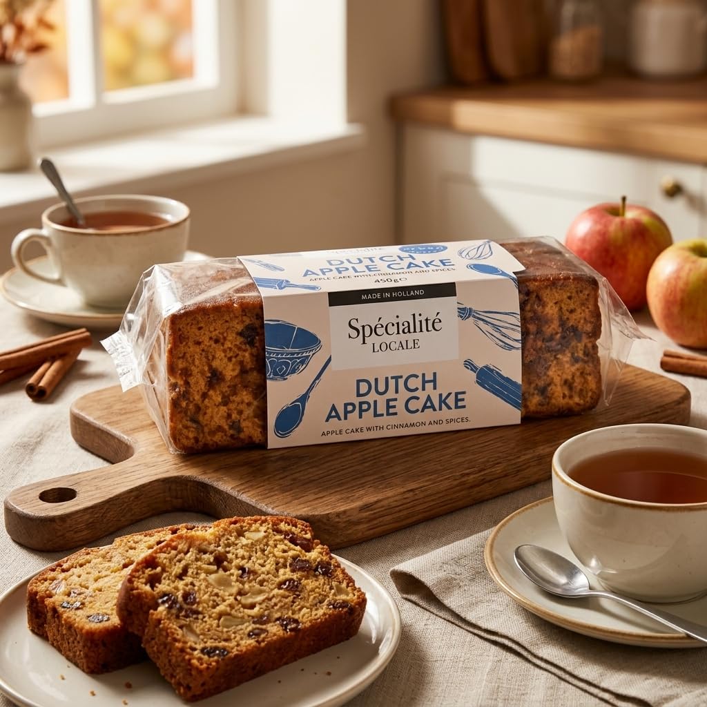 Specialite Locale Dutch Apple Loaf Cake - Egg & Dairy Free | Vegan | Low Fat | 450g 6