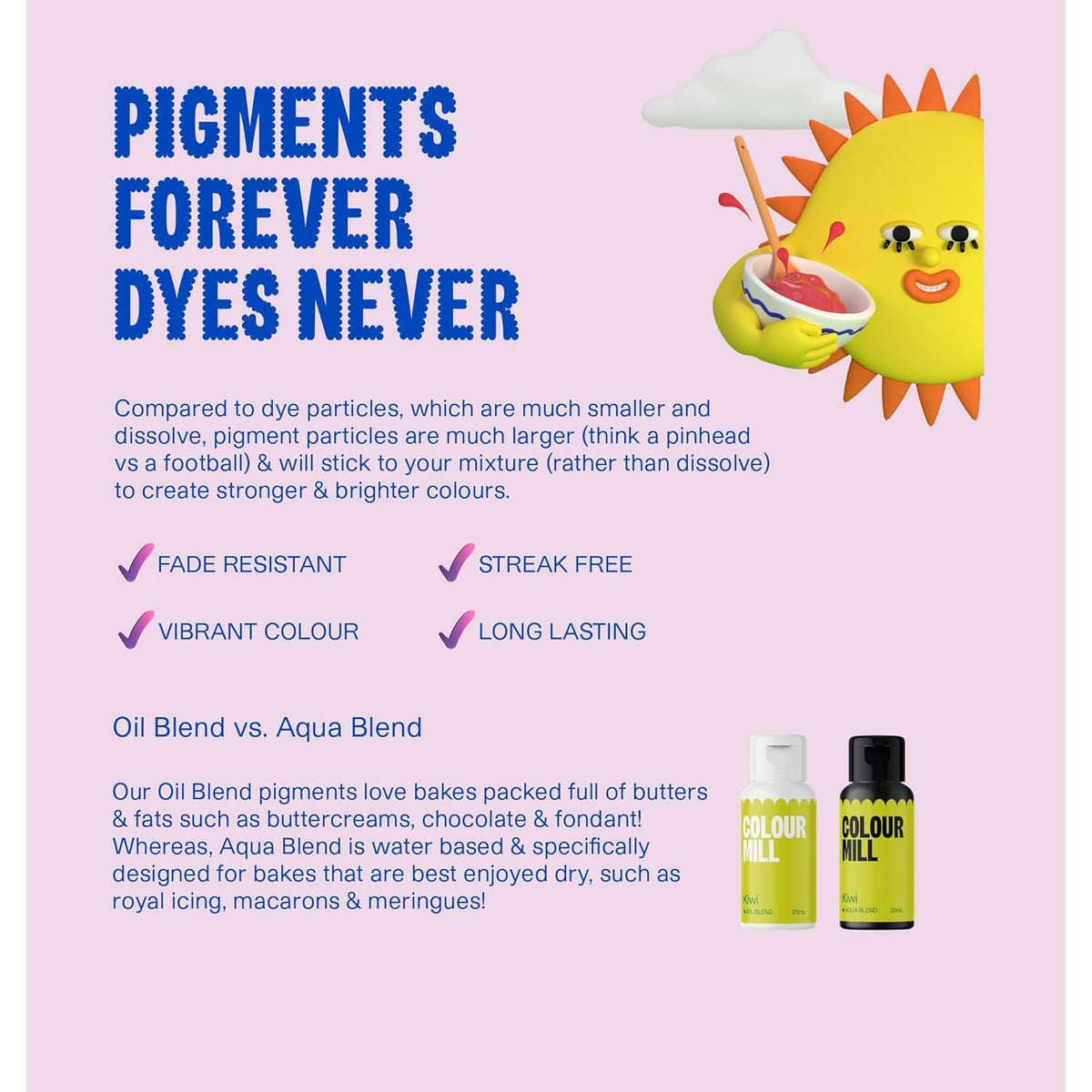 Colour Mill Aqua Blend Food Colouring - Hot Pink | Water-Based | 20ml 6