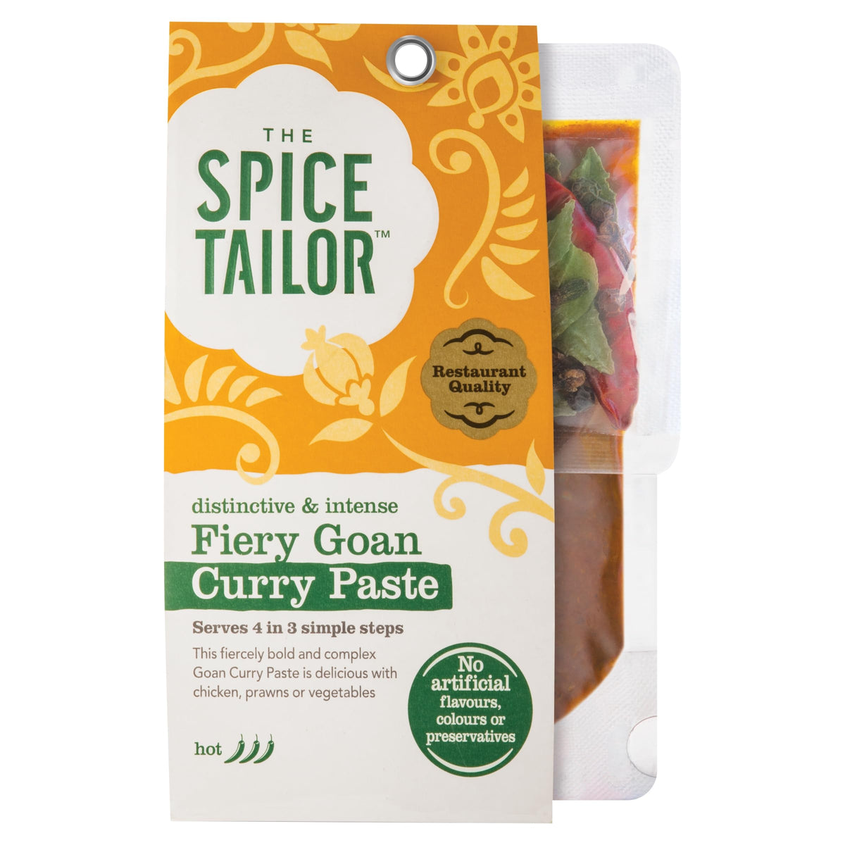 The Spice Tailor Fiery Goan Indian Curry Paste - 7 x 120g Pouches