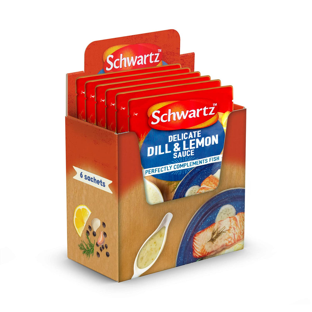 Schwartz Dill and Lemon Sauce - 300g (Pack of 6) | No Added Preservatives, MSG, Artificial Colours or Hydrogenated Fat