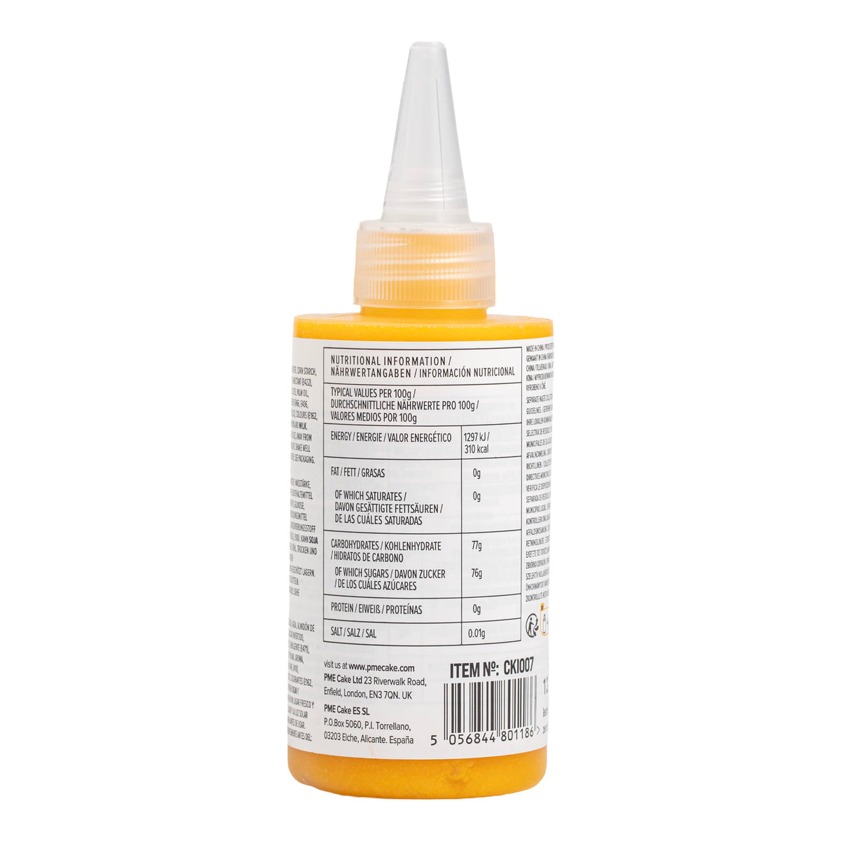 PME Yellow Biscuit Icing - Ready-to-Use Smooth & Vibrant Cookie Decorating Icing | 120g 4