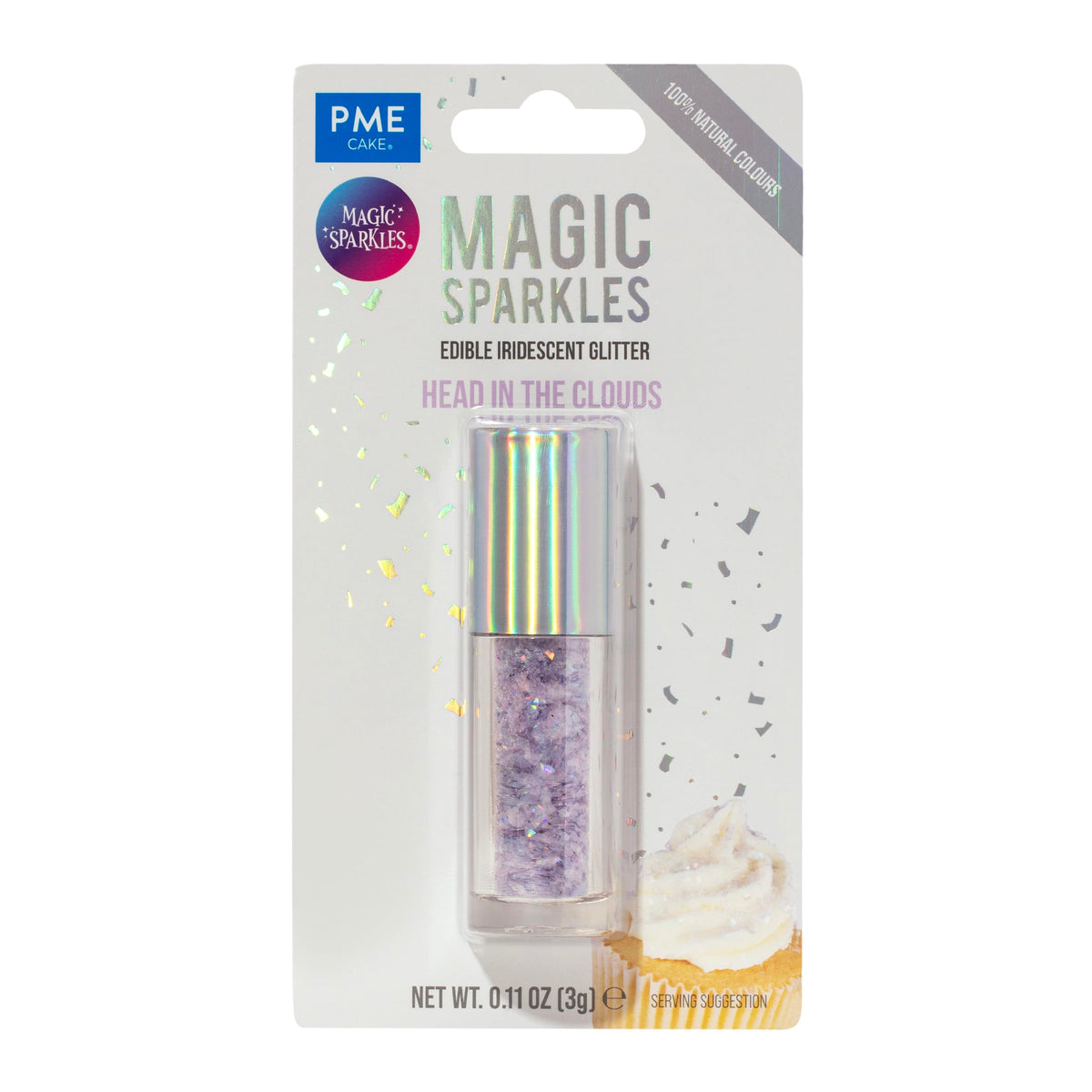 PME Magic Sparkles Edible Glitter - Head in the Clouds (3g) 4