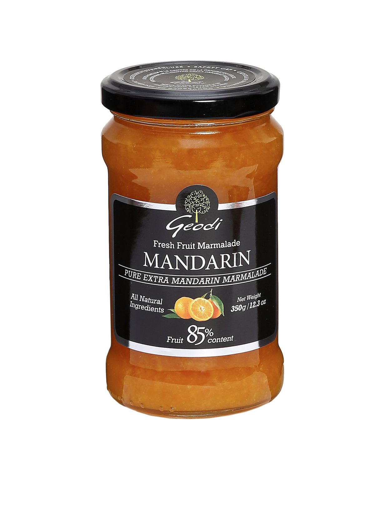 Geodi Pure Extra Mandarin Marmalade - 85% Fruit, 700g Pack of 2 | Made in Greece