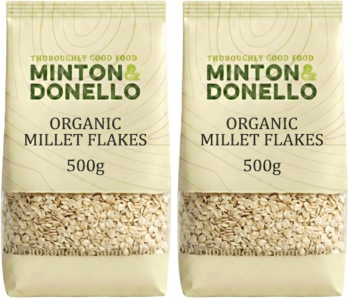 Mintons Good Food Organic Millet Flakes - 1kg Pack | Suitable for Vegetarians