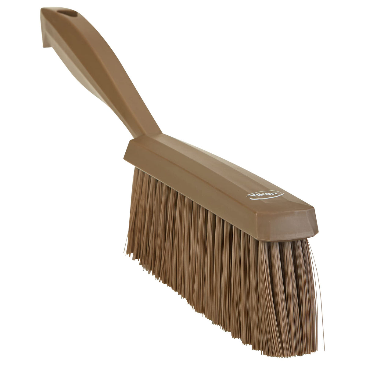 Vikan Brown Soft Bristle Dustpan & Brush Set - Ideal for Fine Particles 1