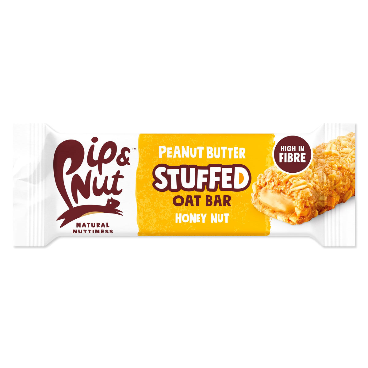 Pip & Nut Peanut Butter Stuffed Honey Nut Oat Bar - 15 x 45g Bars | Energy Boost 2