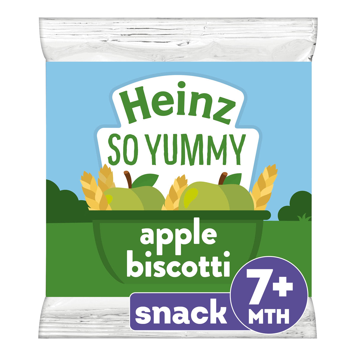 Heinz Apple Biscotti for Babies - 7+ Months | No Added Sugar | 4 x 60g Packs