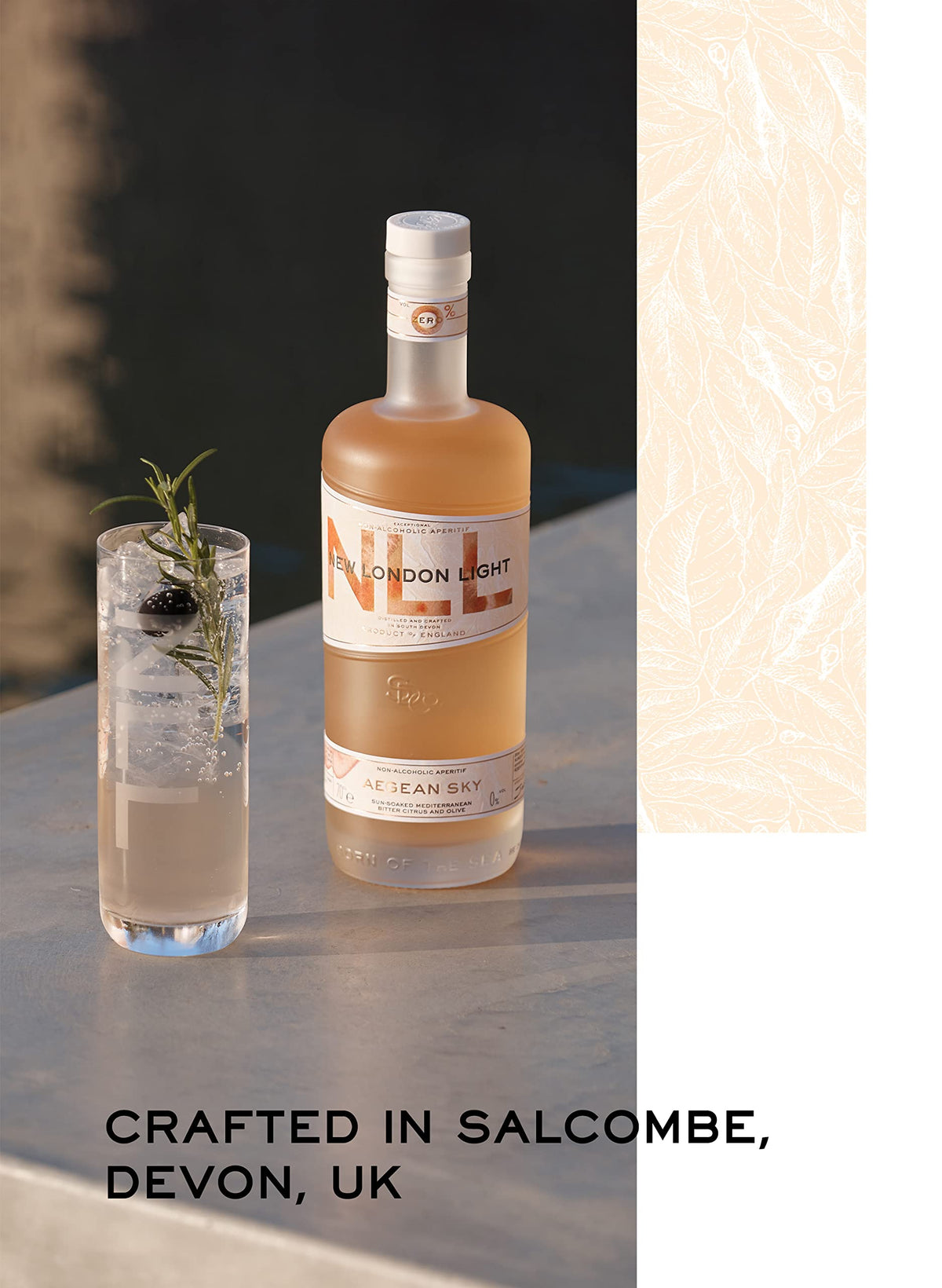 New London Light Aegean Sky Non-Alcoholic Aperitif - 70cl
