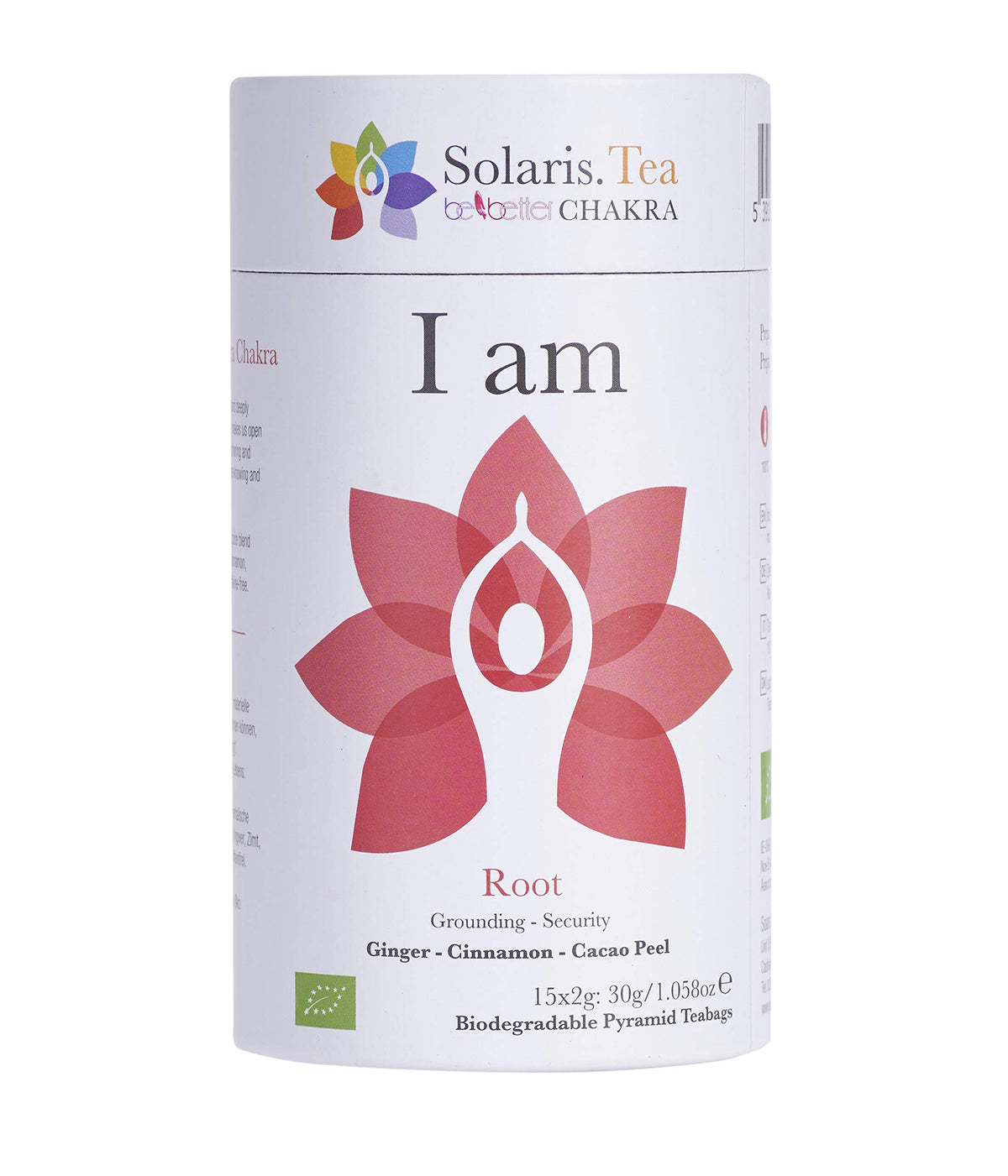 Solaris Tea 'I am' Root Chakra Herbal Tea - Grounding Spice Blend | 15 Biodegradable Teabags
