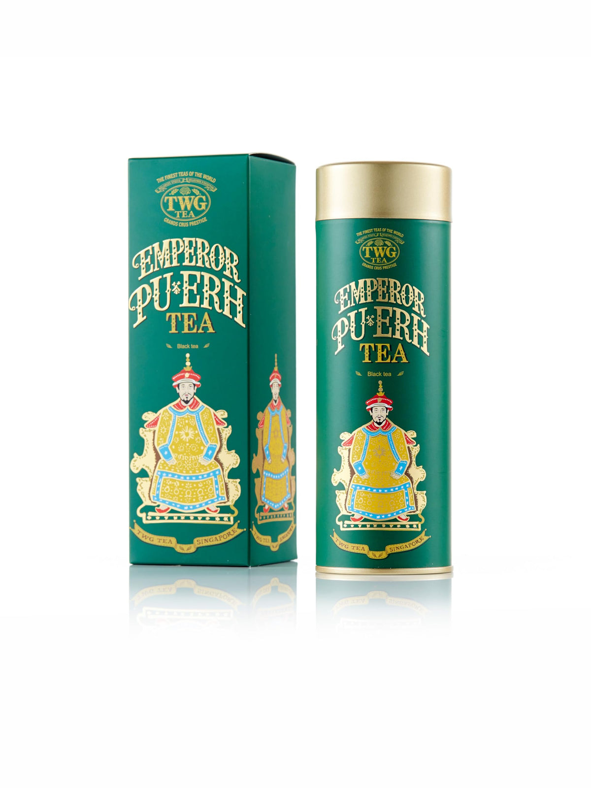 TWG Tea Emperor Pu-Erh Loose Leaf Black Tea - Strong & Earthy Flavor, 100g