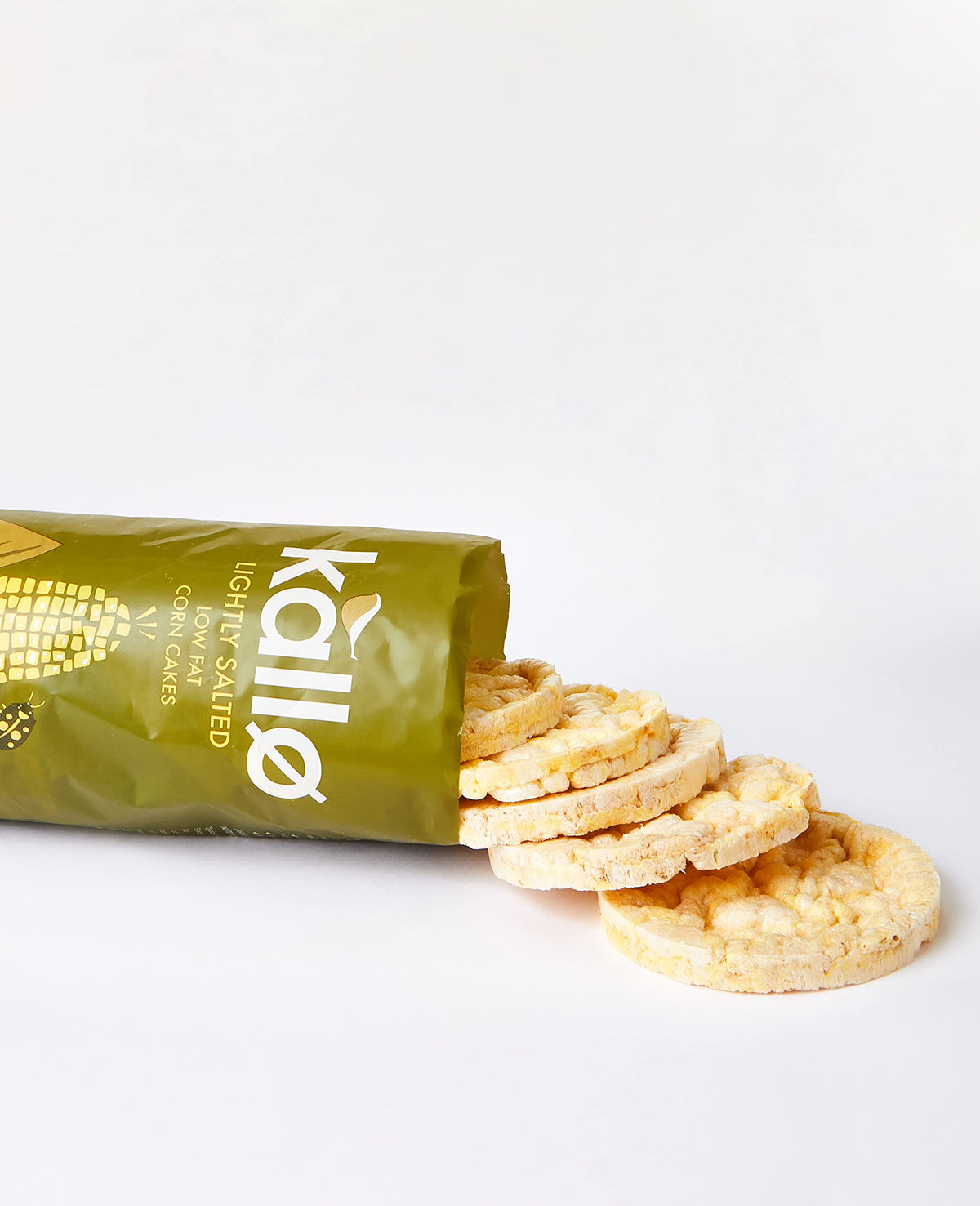 Kallo Lightly Salted Corn Cakes - 26 Calories per Cake | Gluten-Free | Pack of 5 (650g)
