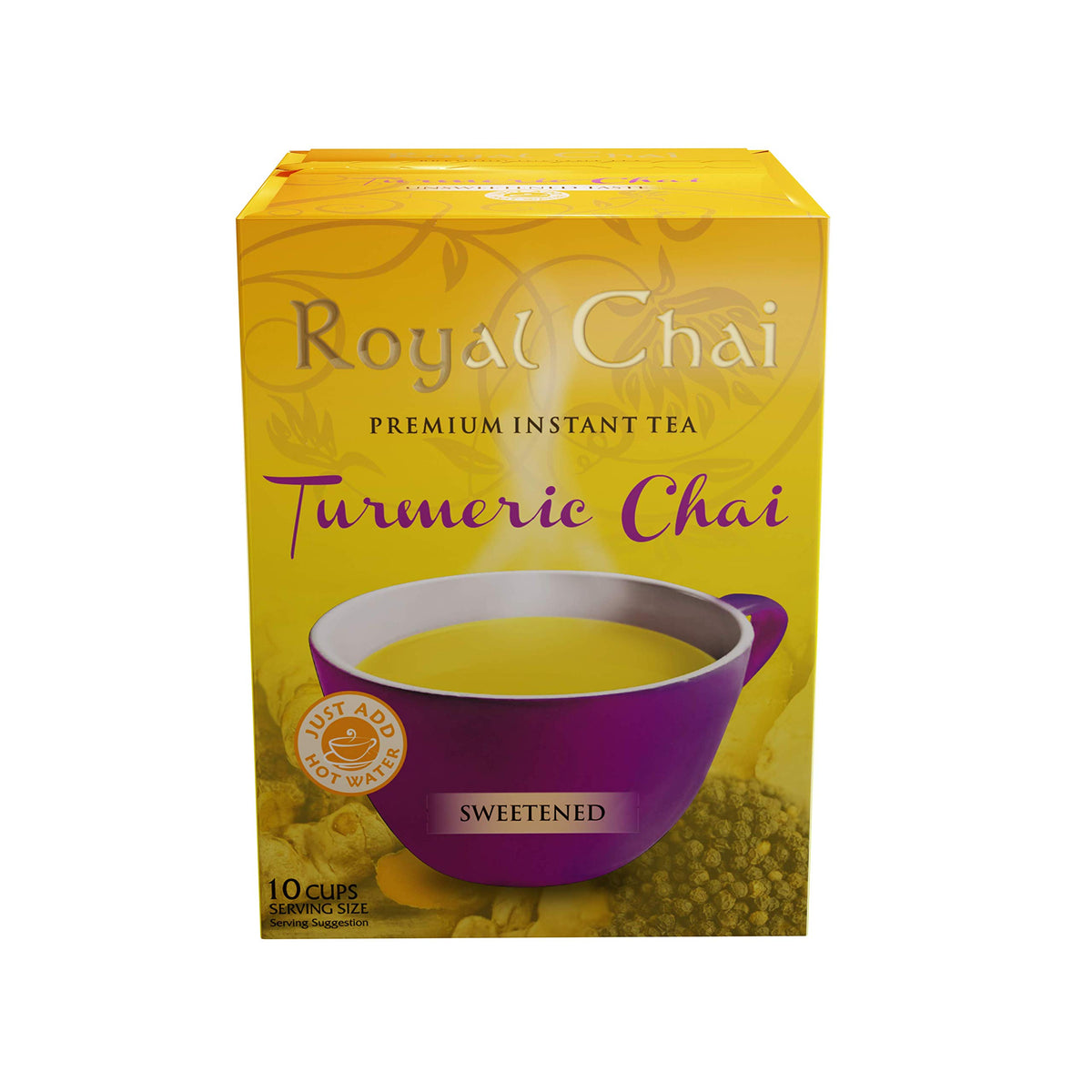 Royal Chai Turmeric Chai Sweetened - 10 Sachets | Immune Support