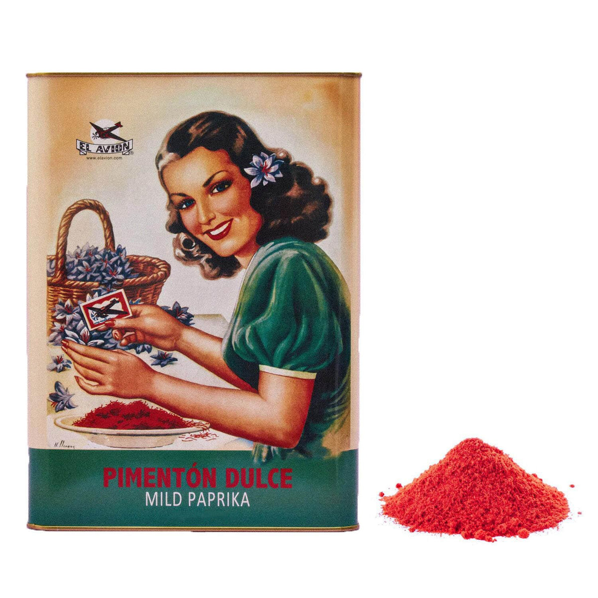 El Avion Vintage Mild Paprika - 75g Tin | Powdered Spice