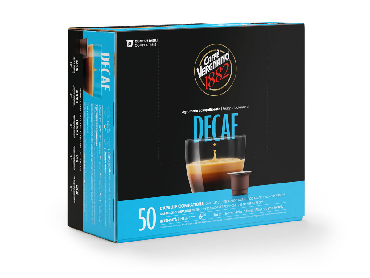 Caffè Vergnano 1882 Decaffeinated Coffee Capsules - Nespresso Compatible, Compostable, 50 Count 7