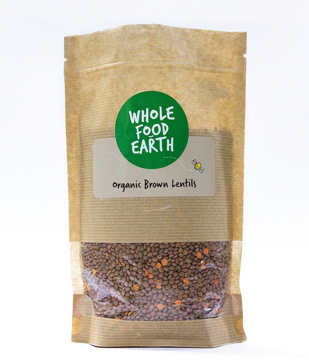 Wholefood Earth Organic Brown Lentils - 1 kg