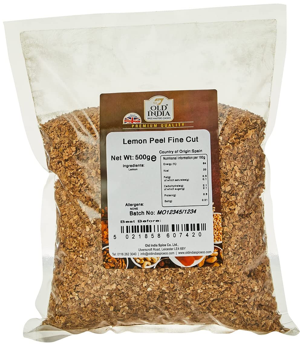 Old India Lemon Peel Fine Cut - 500g