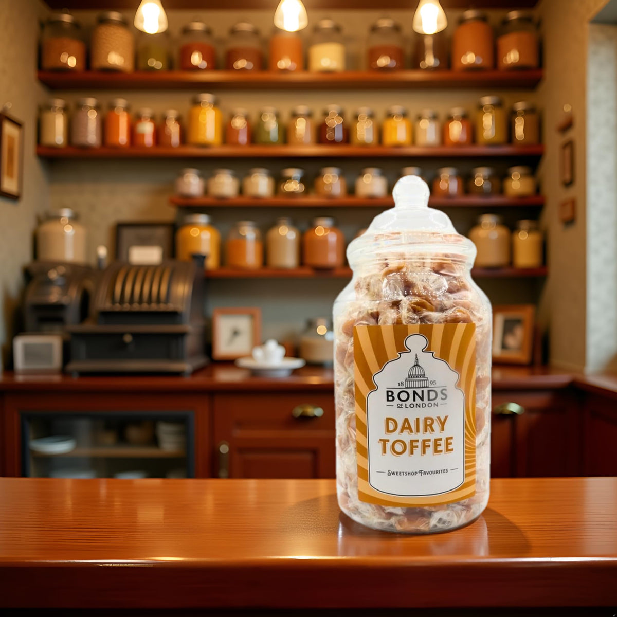 Bonds of London Deluxe Dairy Toffee Jar - 1.7kg Traditional British Toffee 4
