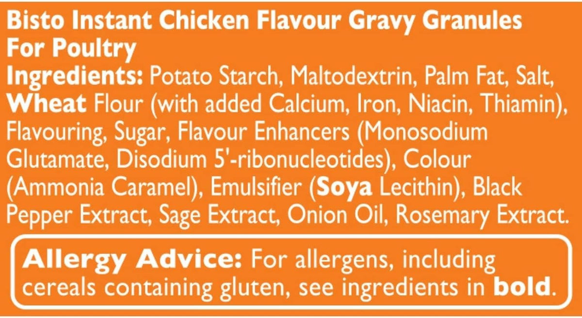Bisto Chicken Gravy Granules - 1.8 Kg Tub | Authentic British Seasoning | Quick & Easy Preparation