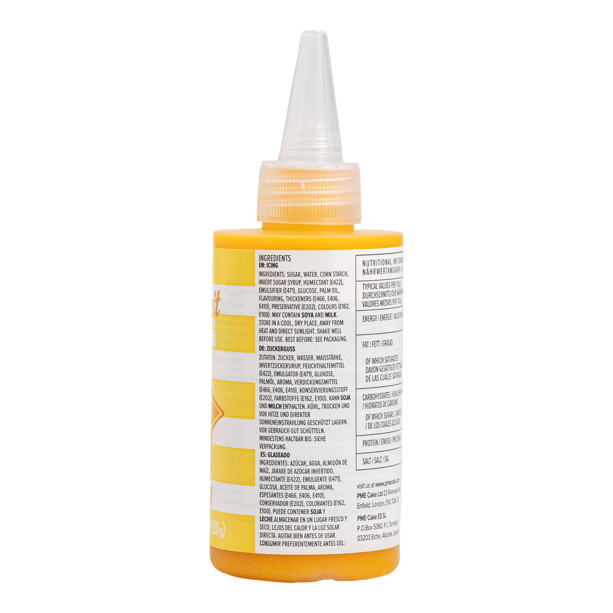 PME Yellow Biscuit Icing - Ready-to-Use Smooth & Vibrant Cookie Decorating Icing | 120g 5
