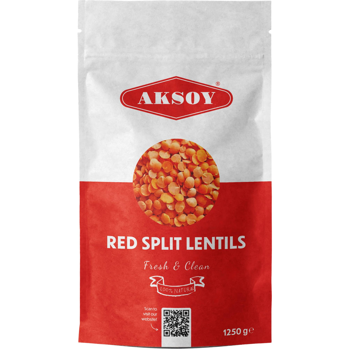 AKSOY Red Split Lentils - 1.25kg Bag | Suitable for Vegans & Vegetarians | Turkish Origin 4