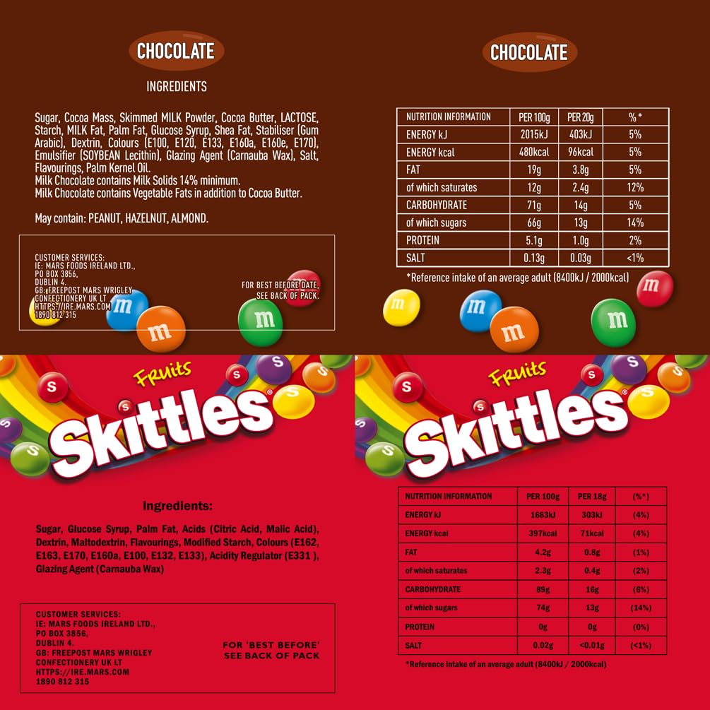 Mars Variety Pack - 30 Fun Size Chocolate & Sweet Bags | 540g