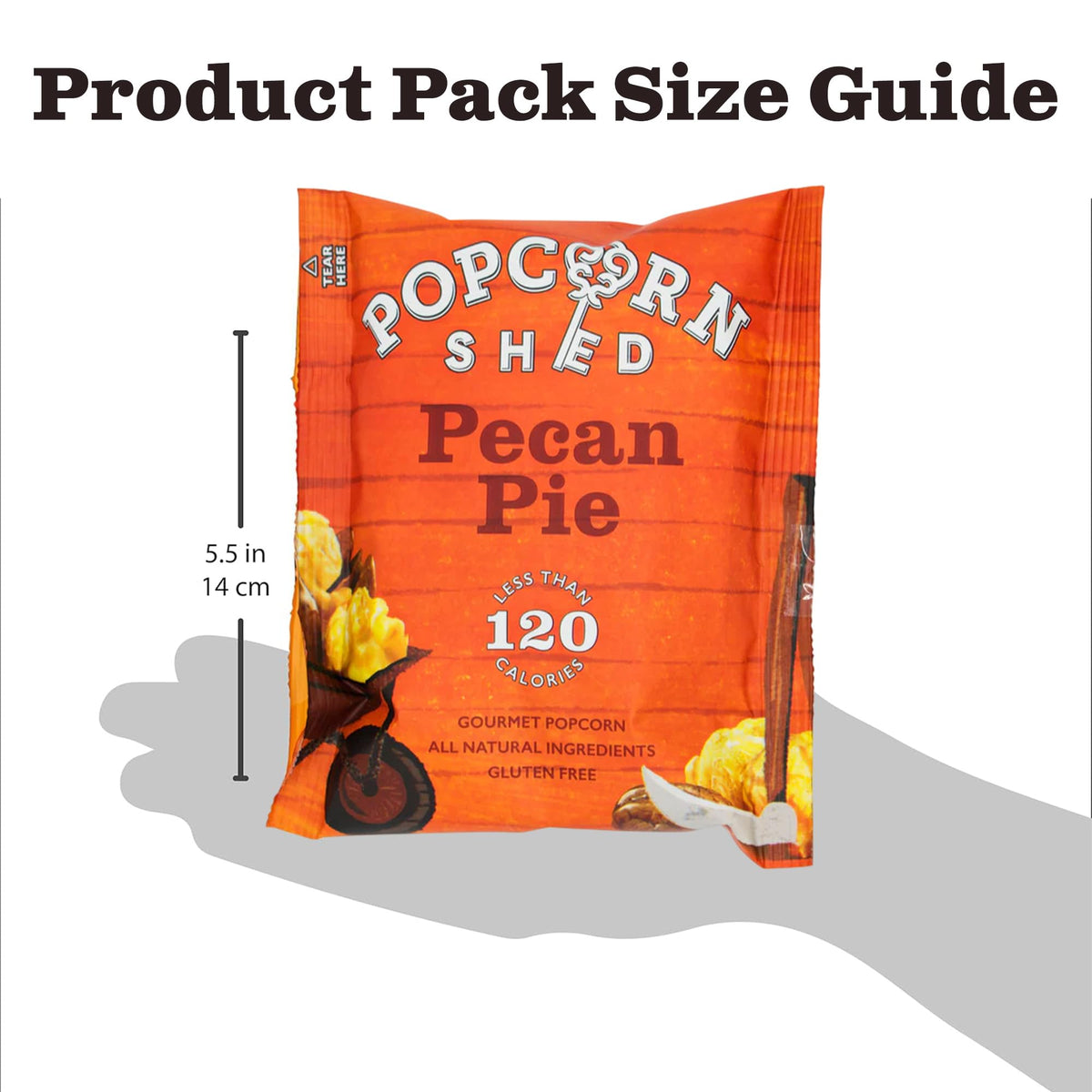 Popcorn Shed Pecan Pie Gourmet Popcorn - 16 x 24g Packs 5